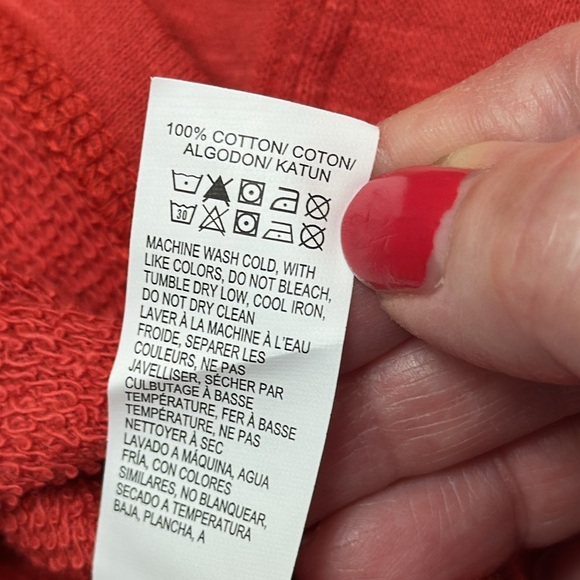 Lucky Brand dip dye polo XXL 100% Cotton Brick or Red/Orange Pocket - Picture 8 of 9